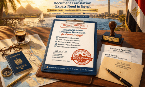 document translation for expats in Egypt - certified Arabic translation services Cairo