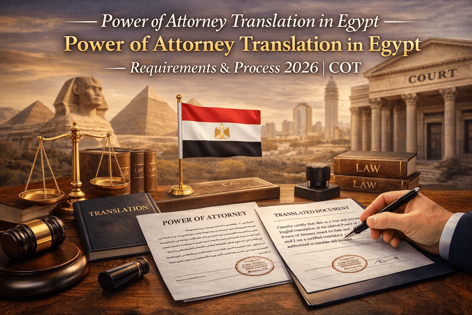 real estate document translation Egypt foreign buyers property purchase contract certified translation English Cairo