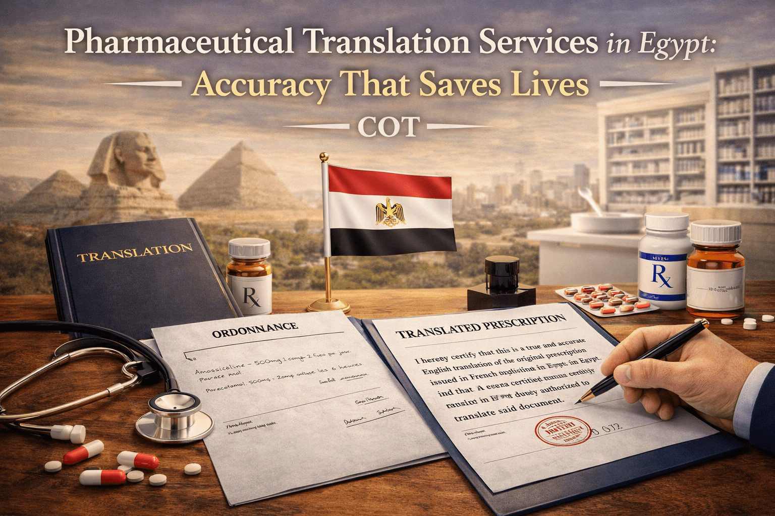 Pharmaceutical Translation Services in Egypt | Certified Medical Translation Cairo