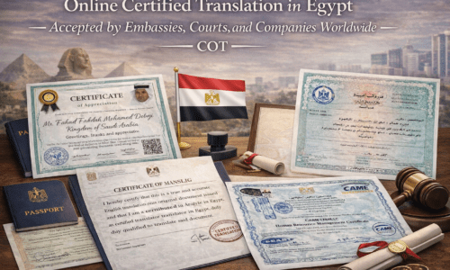 online certified translation Egypt official documents passport birth certificate legal translation Cairo