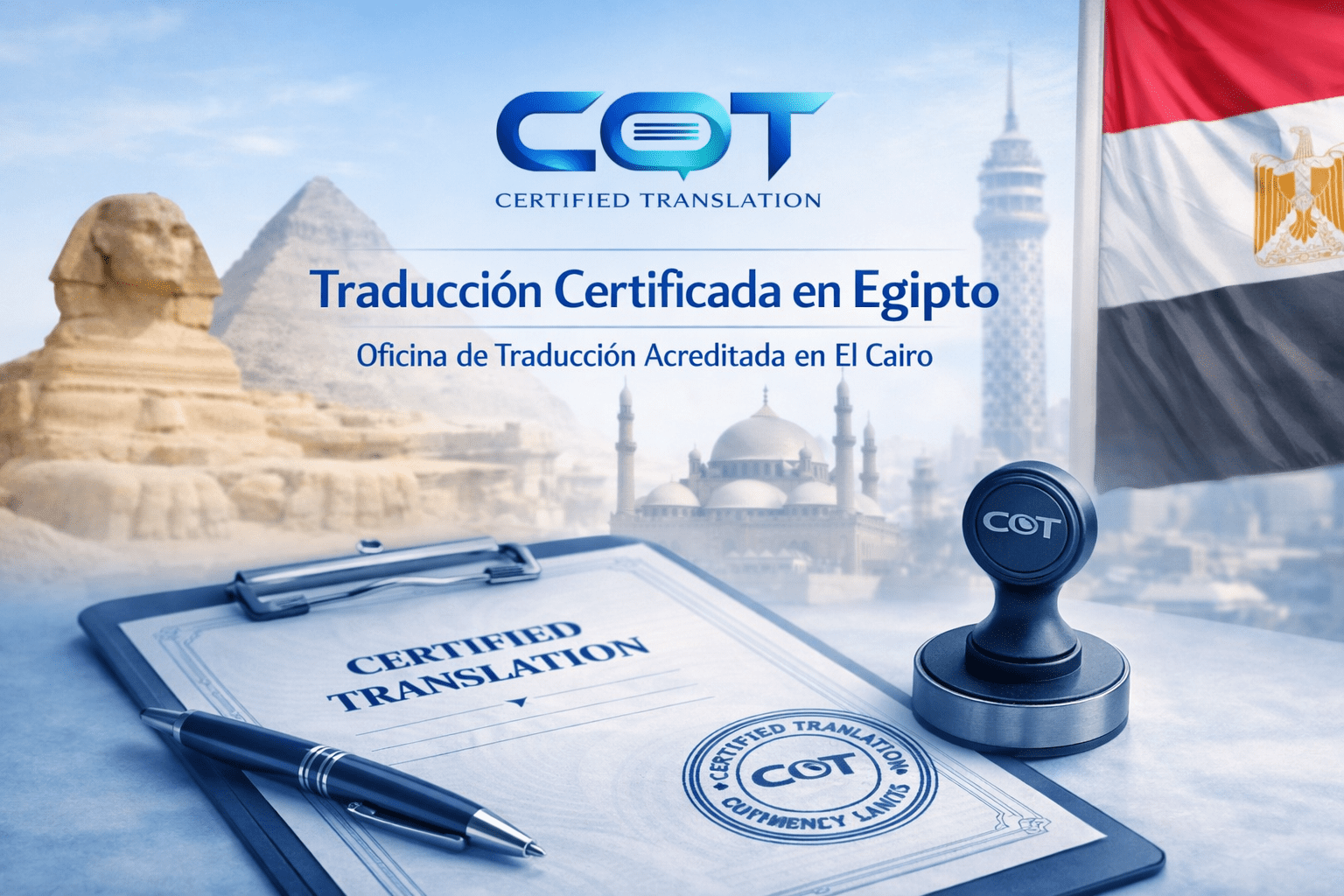 Traducción Visa Española Egipto - COT El Cairo