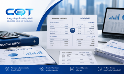 شركة ترجمة الوثائق المالية