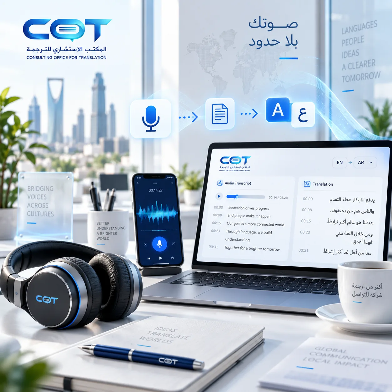 ما المقصود بخدمة شركة ترجمة الملفات الصوتية