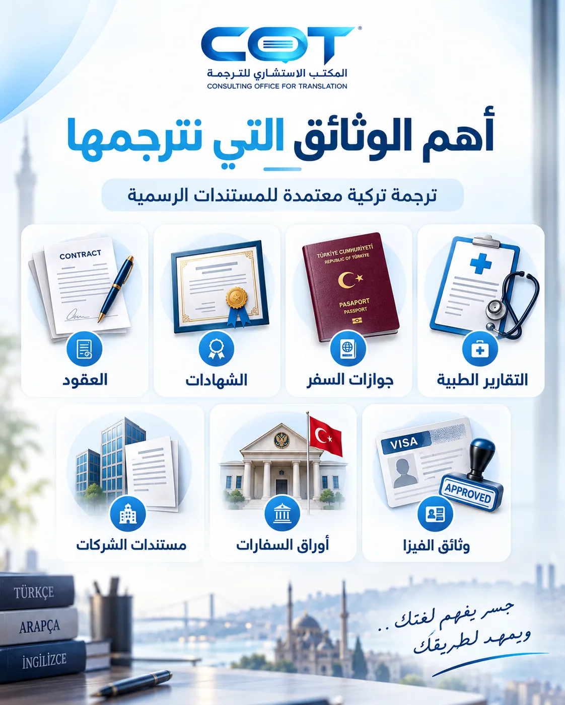 شركة ترجمة تركي للمستندات الرسمية في القاهرة