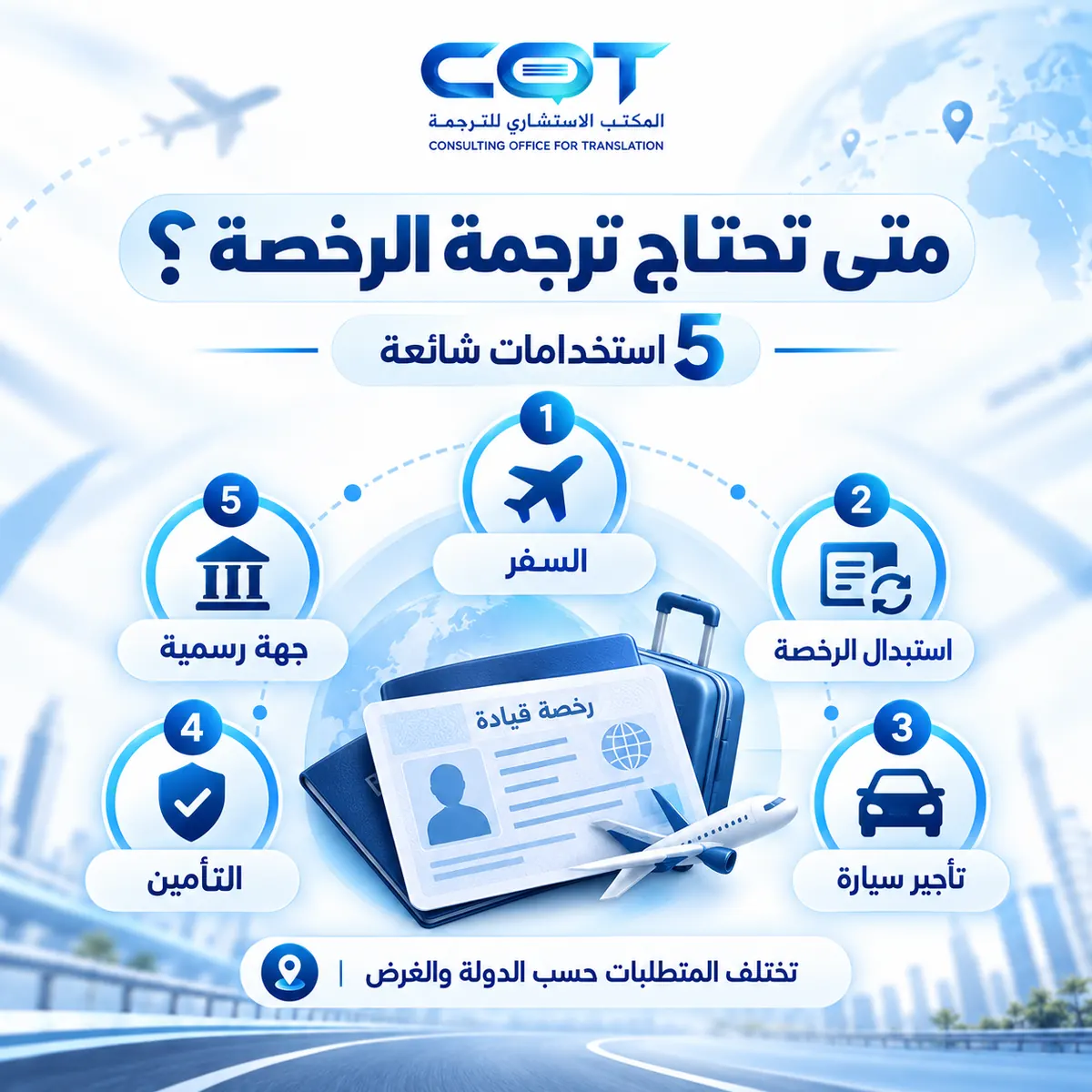 هل تحتاج ترجمة رخصة القيادة للاستخدام خارج مصر