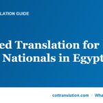 Certified Translation for Syrian Nationals in Egypt