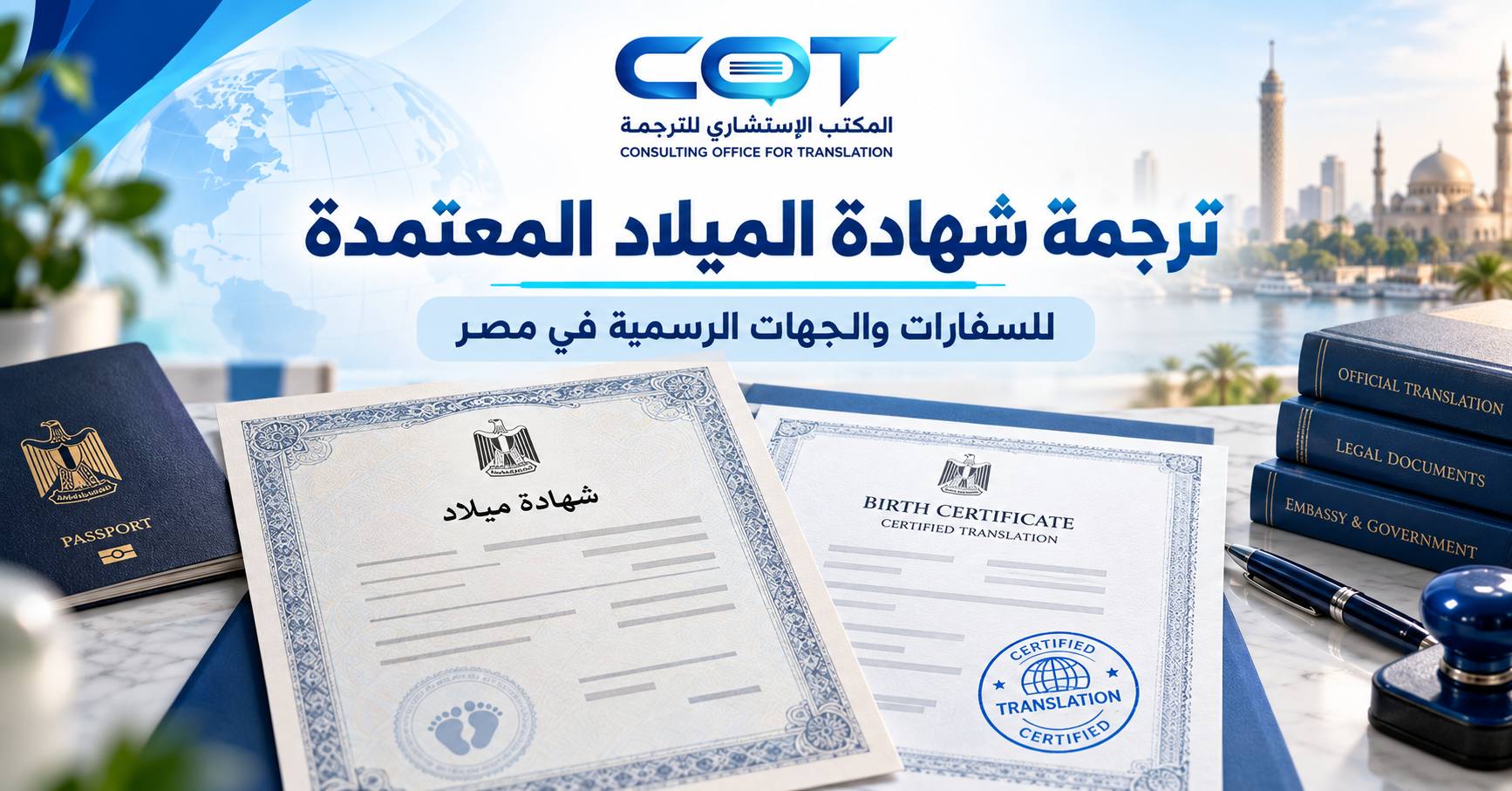 ترجمة شهادة الميلاد