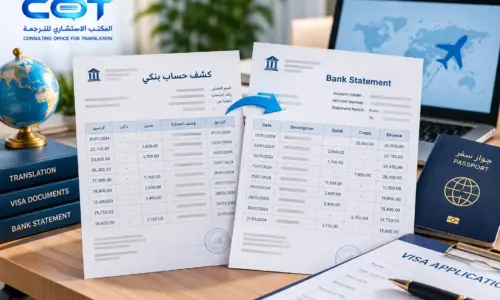 ترجمة كشف حساب بنكي