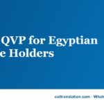 Saudi QVP for Egyptian Degree Holders